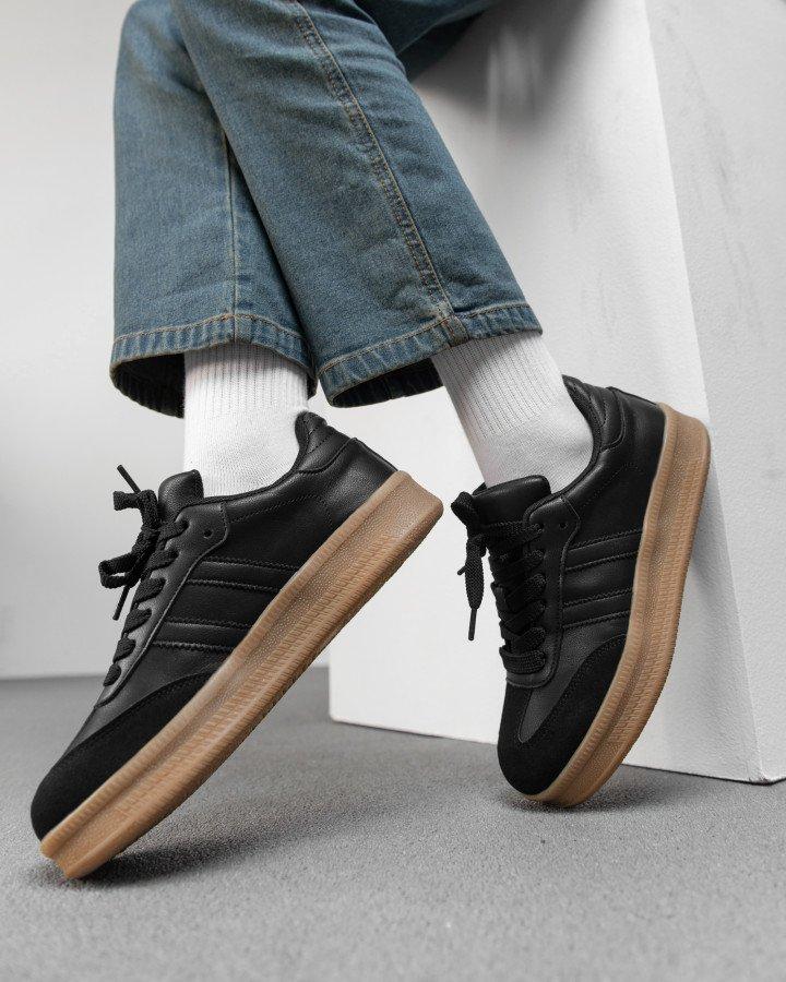 Жіночі кросівки samba black/brown НП4932, фото 1