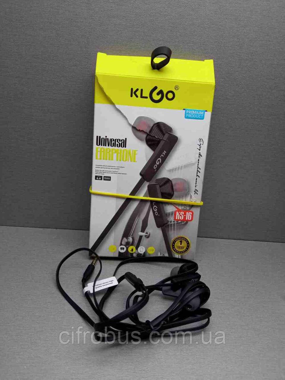 Навушники Bluetooth-гарнітура Б/У KLGO KS-16