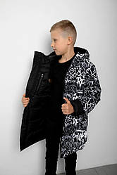 Куртка зимова для хлопчика двостороння Метью, на зріст 152, 158р.