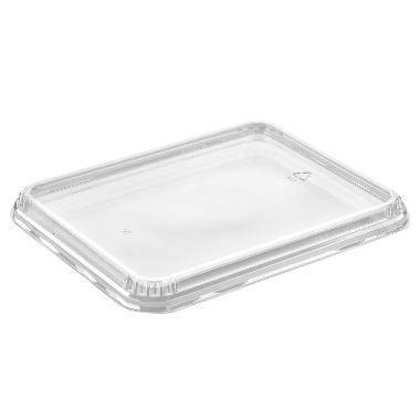 Одноразова кришка для лотка 227/178 PS прозора упаковки їжі на виніс упаковка 400 штук