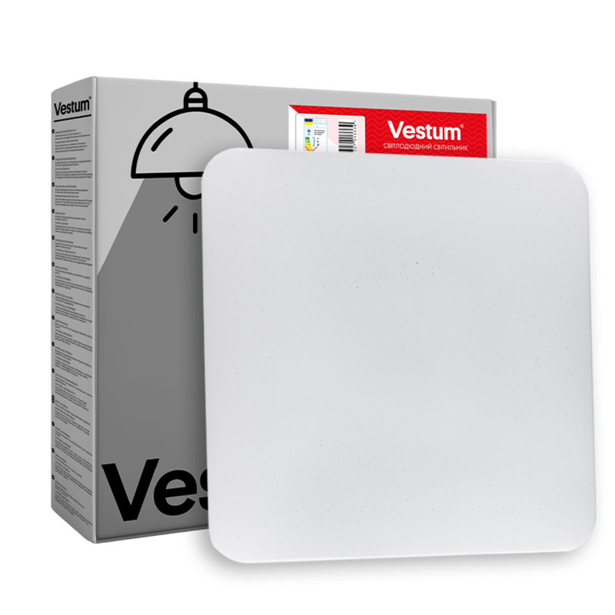 Світлодіодний смарт світильник VESTUM 24W до 8 м² колір Білий VS-80055, фото 1
