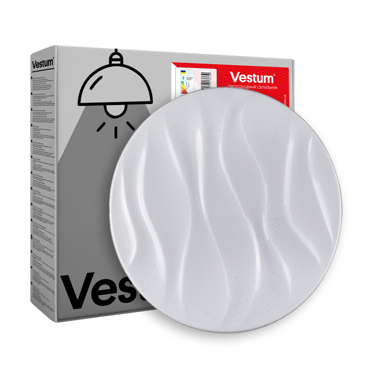 Світлодіодний смарт світильник VESTUM 36W до 8 м² колір Білий VS-80044, фото 1