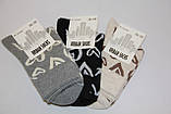 Жіночі шкарпетки високі з бавовни URBAN НЛ 36-40 меланж серця, фото 2