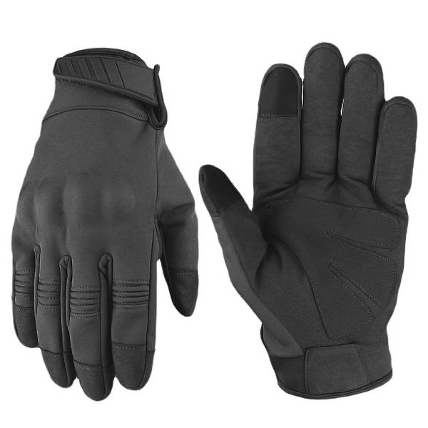 Рукавиці військові армійські тактичні софтшел SOFT SHELL зимові чорні