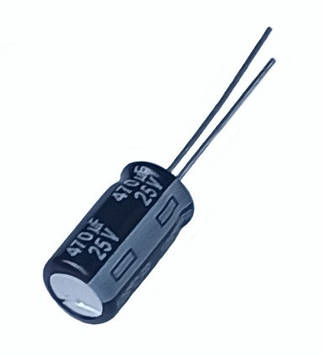 Конденсатор електрол. low-esr 470мкФ 25В Panasonic 105*С FR 8*15 EEUFR1E471Y