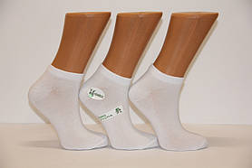 Жіночі шкарпетки короткі з бамбука в сіточку Маржинал 36-40 білий