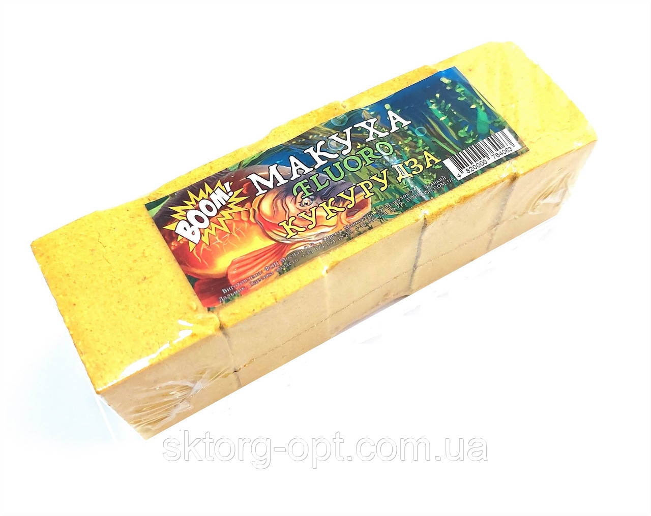 Макуха BOOM Fluoro Кубик 5 шт. Кукурудза 250 г