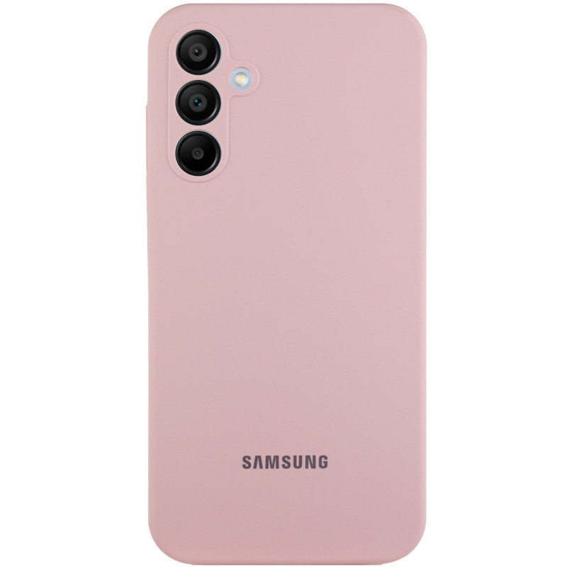 Чохол Silicone Cover Lakshmi Full Camera (AAA) with Logo для Samsung Galaxy A36 5G | Рожевий / Pink Sand