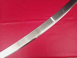 Накладка на задний бампер с загибом Kia Sportage 2016-2018