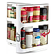 Багатофункційний поворотний органайзер для спецій Rotating storage rack, харчові контейнери, фото 3