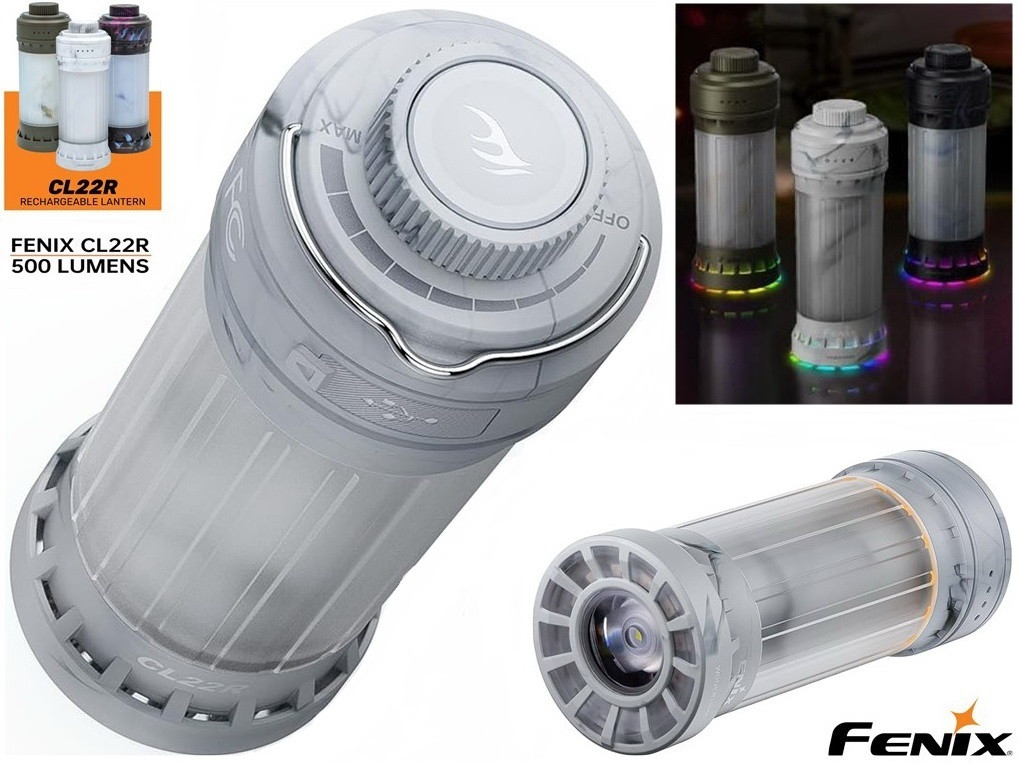 Кемпінговий ліхтар FENIX CL22R з Червоним світлом і світловими ефектами (500LM, 200 годин, USB-C, Індикатор)