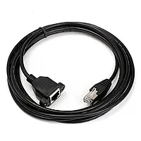 Подовжувач, кабель LAN, RJ45 тато-мама з кріпленням, Ethernet - 1,5м