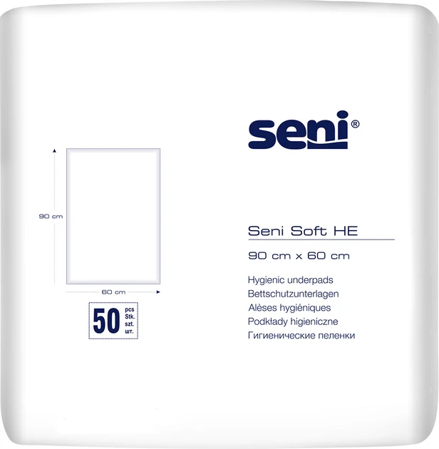Пелюшки гігієничні Seni Soft HE 60*90 см, 50 штук