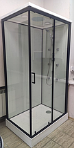 Душовий бокс VERONIS BN 810 100х80х215 см на низькому піддоні правобічний прозоре скло розсувні двері, фото 4