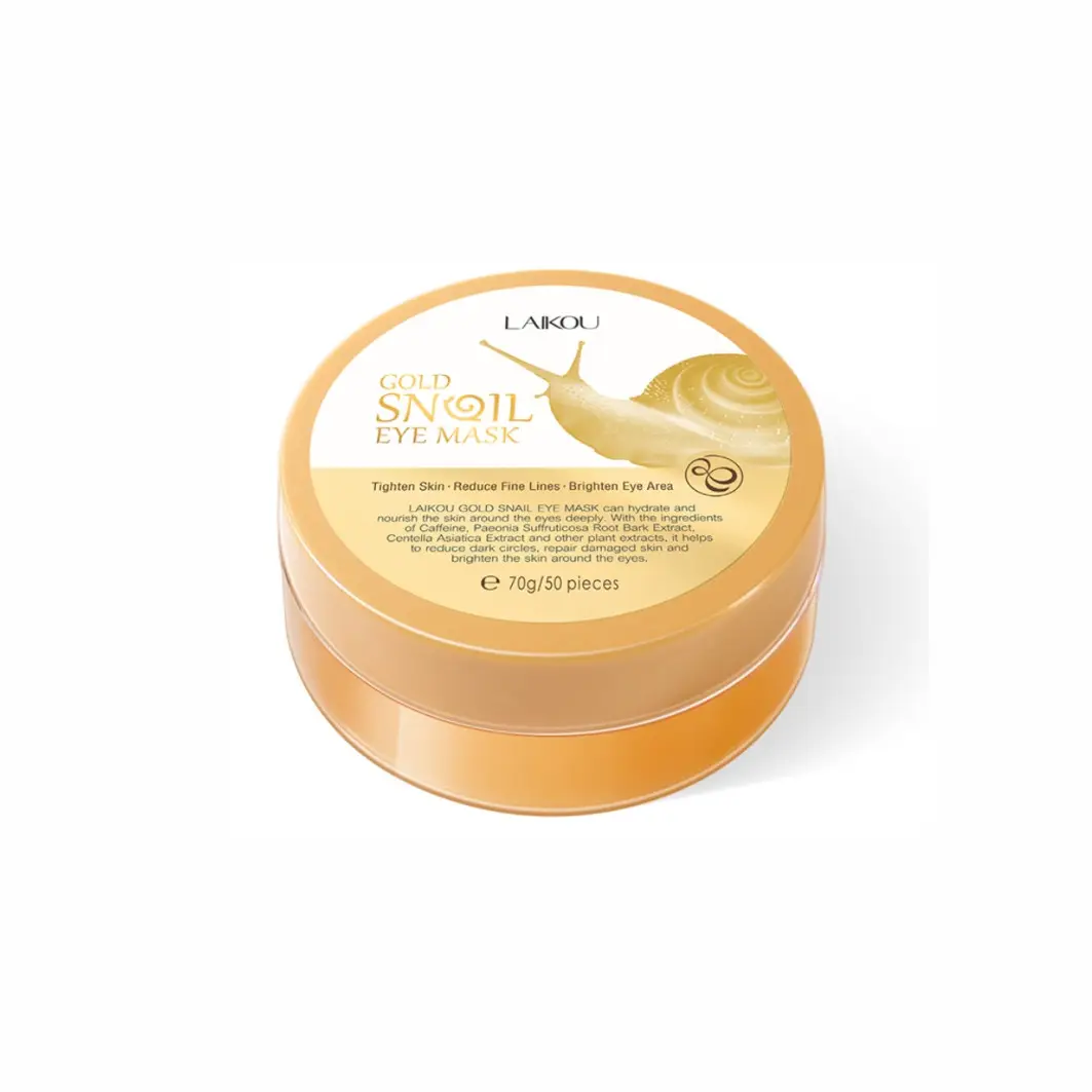 Гідрогелеві патчі для очей з екстрактом равлика Laikou Gold Snail Eye Mask