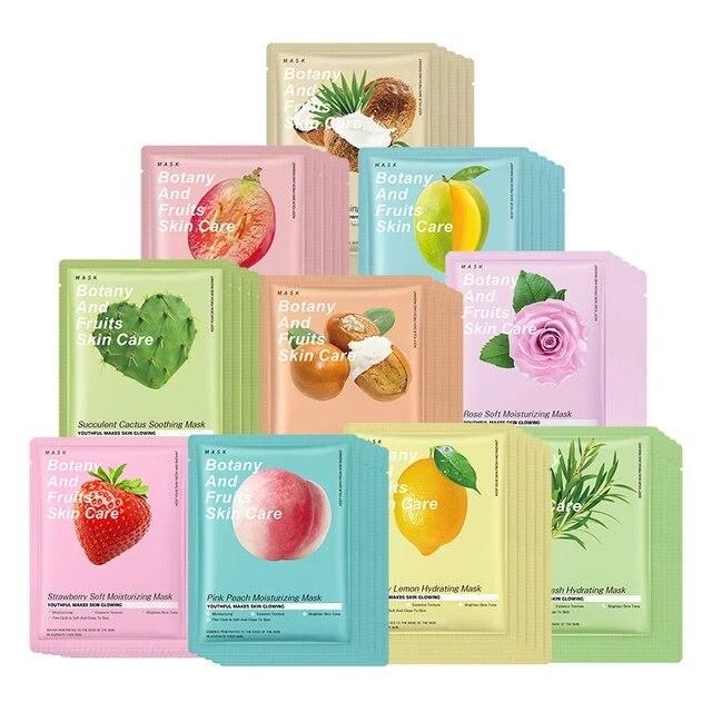 Набір тканинних масок Sadoer Botany And Fruits Мікс