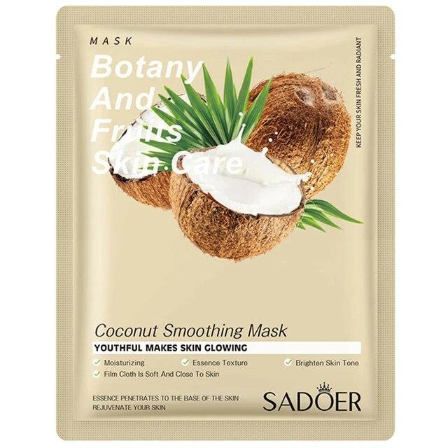 Тканинна маска з екстрактом кокосу Sadoer Botany And Fruits Skin