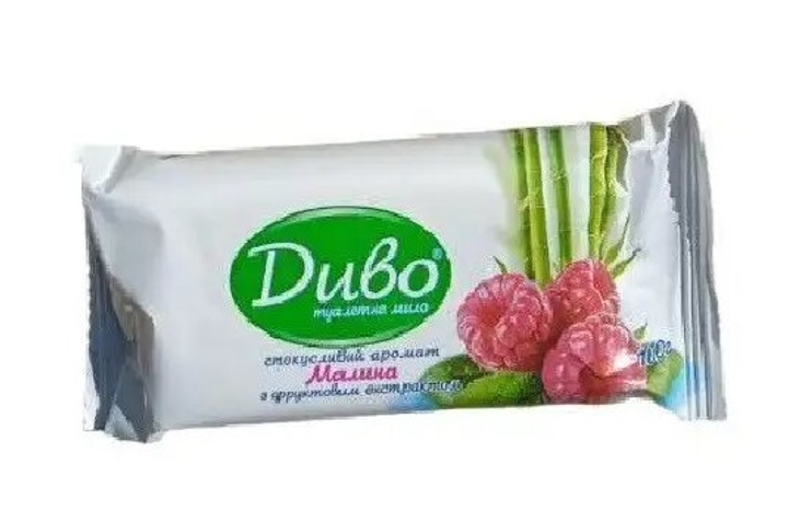 Мило туалетне "ДИВО" з ароматом малини та фруктовим екстрактом 100 г 4820241540327