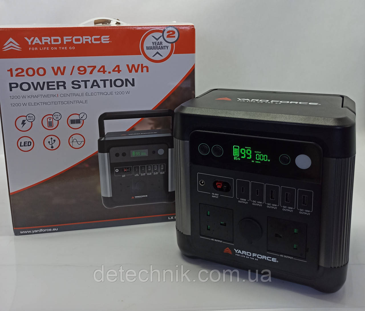 Портативна зарядная станция Yard Force LX PS1200