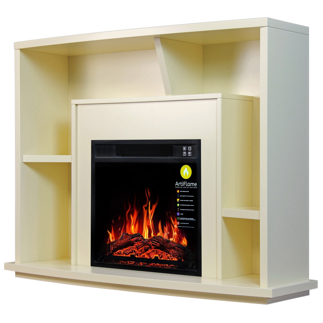 Камінокомплект ArtiFlame BINN AF18 СЛОНОВА КІСТКА, фото 1