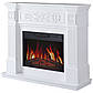 Камінокомплект ArtiFlame Toscana AF23S білий з обігрівом і звуком горіння вогню, фото 3