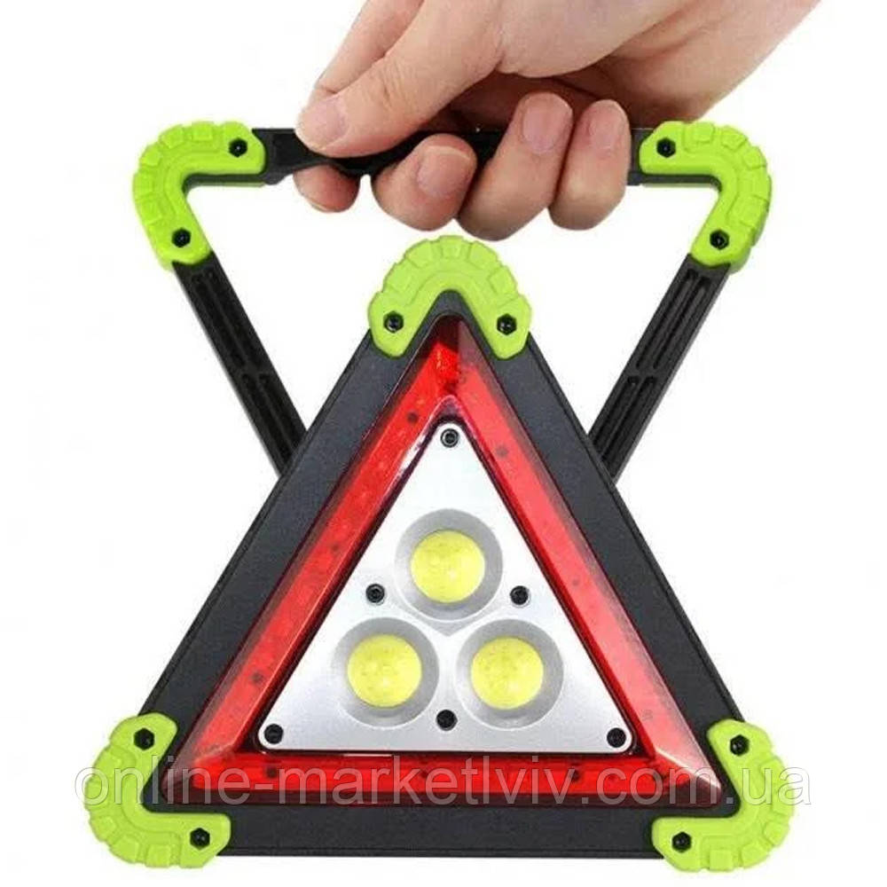 Акумуляторний прожектор аварійний 30W, с USB, LL-303 / Багатофункціональний LED прожектор / Аварійний знак-прожектор, фото 1