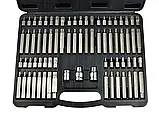 Набір біт шестигранних TORX, SPLINE, RIBE, 75 шт GEKO, фото 3