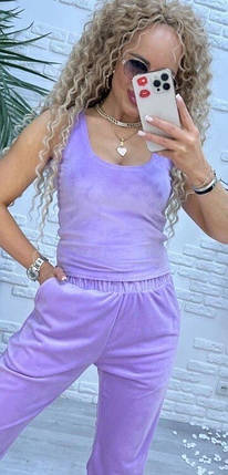 Стильний жіночий костюм, тканина "Велюр" 46, 48, 50, 52, 54 розмір 46, фото 2