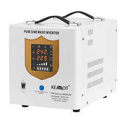 Інвертор 24В 1800Вт для безперебійного живлення + стабілізатор Kemot PROsinus 2600VA/1800Вт 24V чиста синусоїда