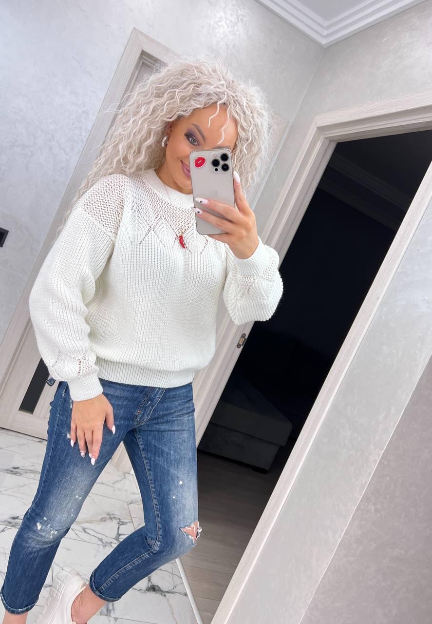 Свитер женский акрил+шерсть oversize (7) sin1524-5055