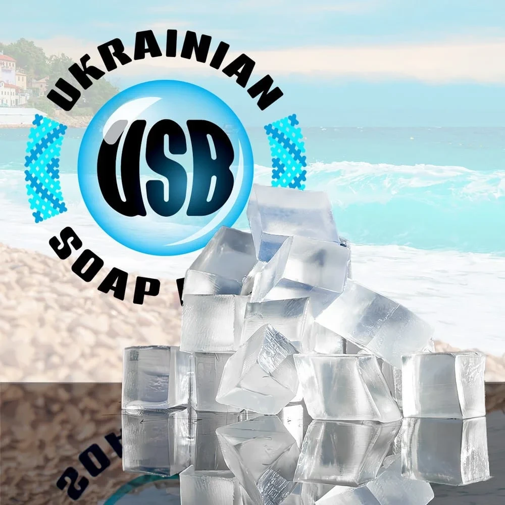 Мильна основа USB Морська сіль  (прозора) 1кг пластиковий контейнер, фото 1