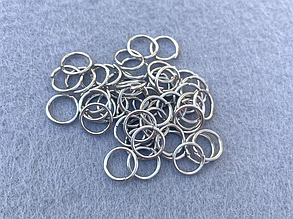 (50шт) Кільця з'єднувальні 9мм для біжутерії з нержавіючої сталі