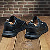 Чоловічі шкіряні кросівки (натуральна шкіра) чорні демісезонні для чоловіків на весну осінь, розміри 40-45, фото 8