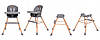 Дитячий стільчик для годування KIDWELL EATAN WOOD GREY KRWYEAT02A0, фото 7