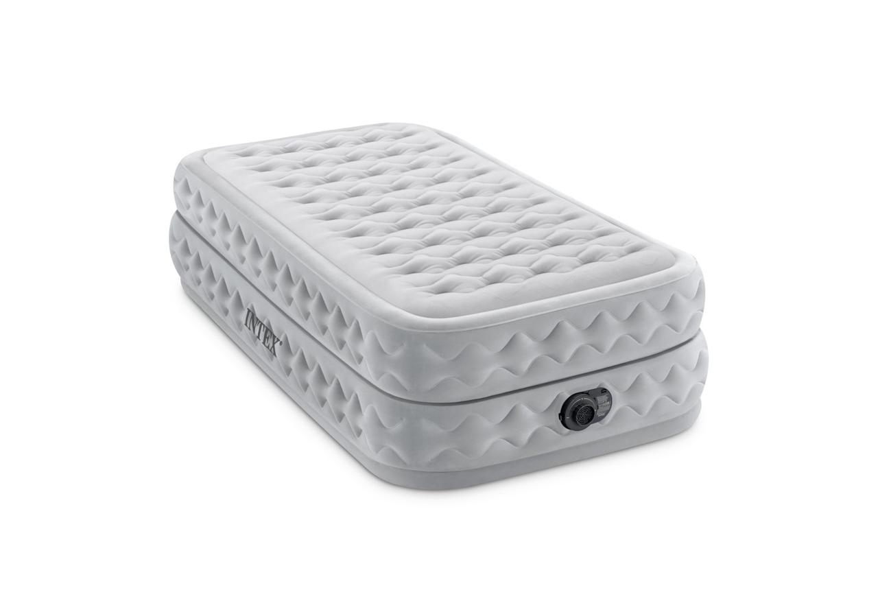 Односпальне надувне ліжко Intex 64488 Supreme AirFlow Twin ,99 х 191 х 51 см з вбудованим насосом