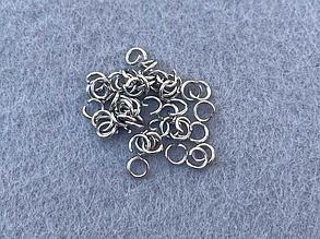 (10шт) Кільця з'єднувальні 3,5мм для біжутерії з нержавіючої сталі