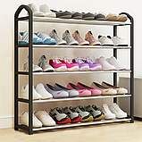 Органайзер полиця для взуття компактна Shoe Rack 8814 Стелаж для зберігання на 5 ярусів 69х42х19, фото 11