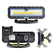 Професійна інспекційна лампа Brevia LED 10 W COB 1000 lm 4000 mAh Power Bank, type-C, фото 3