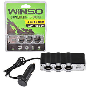 Розгалужувач прикурювача Winso 3в1, фото 1