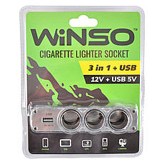 Розгалужувач прикурювача Winso 3в1, фото 4