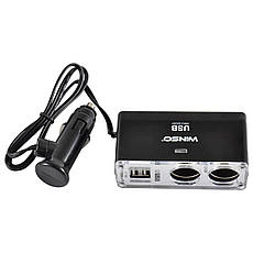 Розгалужувач прикурювача Winso 2в1, фото 3