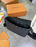 Сумка месенджер Louis Vuitton Damier Graphite сіра чоловіча якість преміум, фото 2