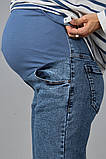 Джинси для вагітних Leyton DM-35.033 сині зі сніжним ефектом, фото 7