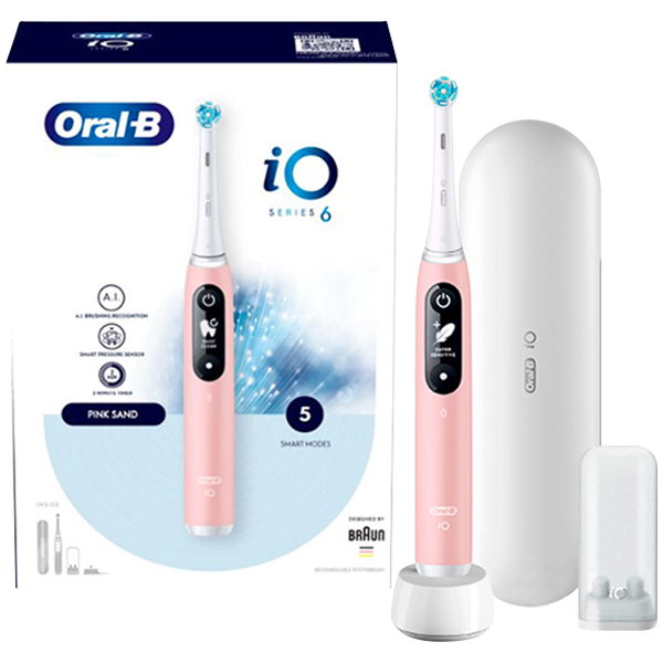 Електрична зубна щітка Oral-B iO 6 (iOM6.1A6.1DK) Pink (1 нас.)