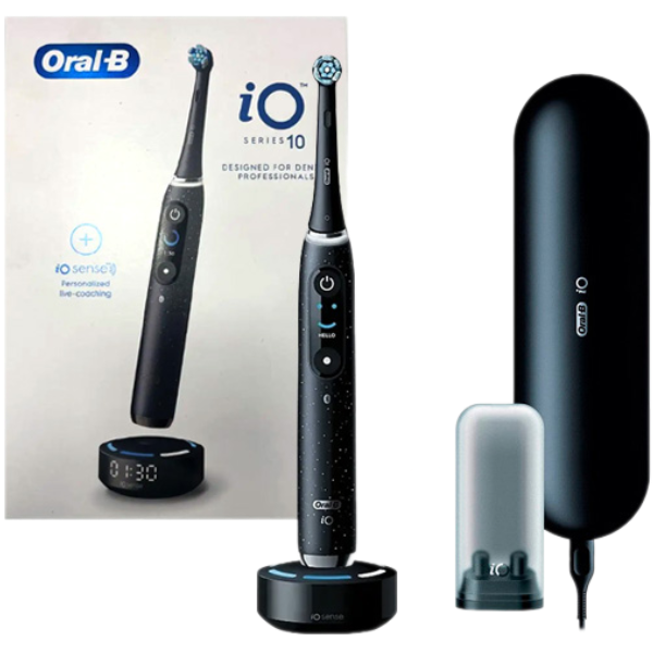 Електрична зубна щітка Oral-B iO 10 (iOM10.2Q4.2AD) Black Cosmic Professional Edition (2 нас.)