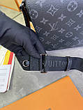 Сумка месенджер Louis Vuitton Monogram сіра чоловіча якість преміум, фото 4
