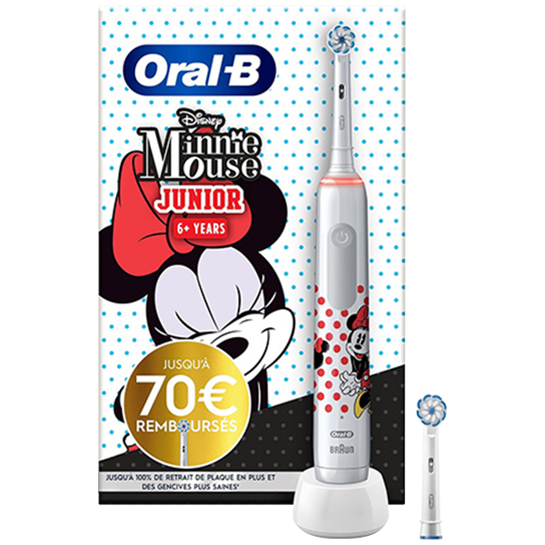 Електрична зубна щітка Oral-B D505.513.3 Pro 3 3000 Junior Disney Minnie Mouse (2 нас.)