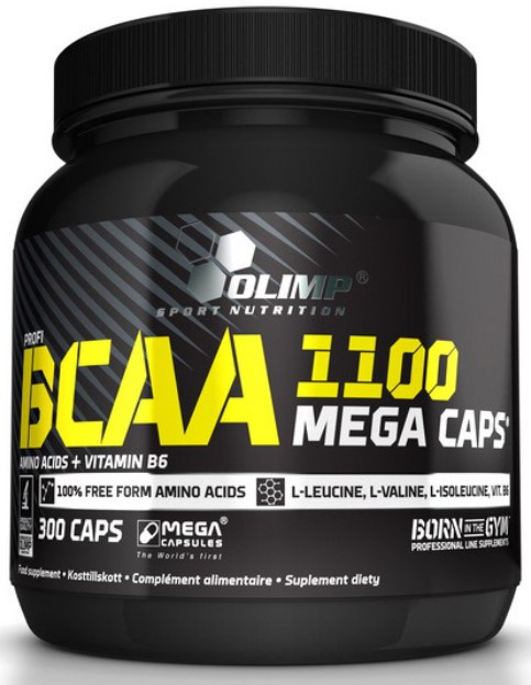 Bcaa для витривалості Olimp BCAA Mega 1100 300 капсул