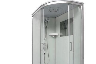 Душовий бокс VERONIS BN3 120 L 120х80х220см на низькому піддоні асиметричний прозоре скло розсувні двері, фото 4