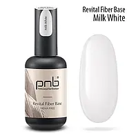 PNB Professional Відновлююча база з нейлоновими волокнами Revital Fiber Base, Milk White, HEMA FREE, 17 мл